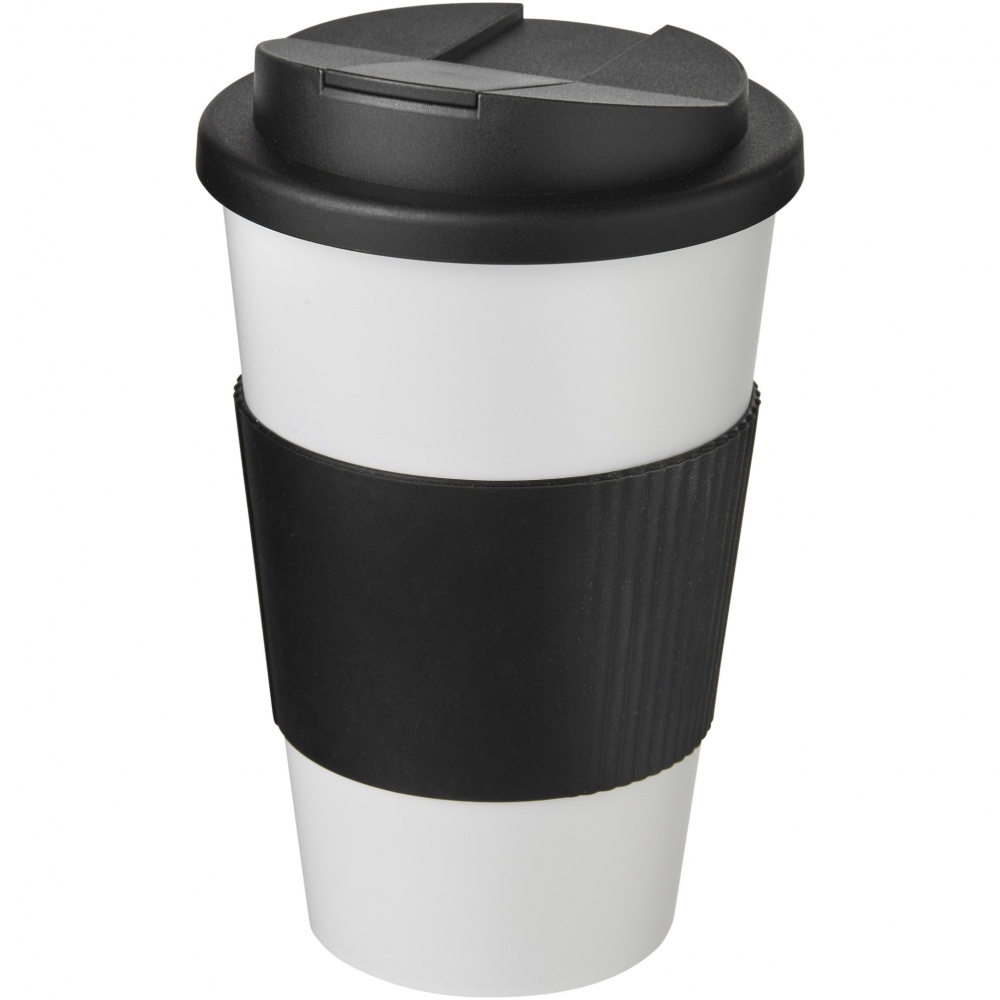 Logo trade mainoslahjat tuotekuva: Americano® 350 ml muki, läikyttämätön kansi, grippi